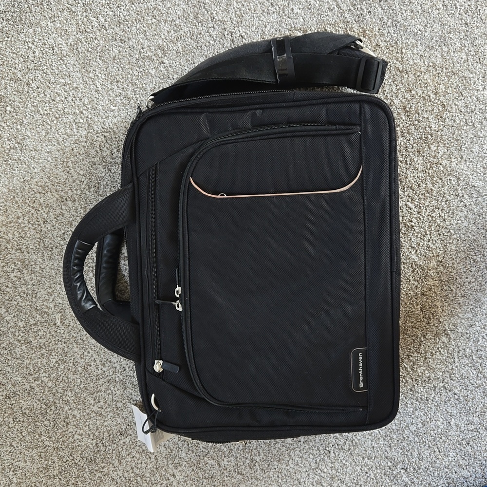 NWT Laptop Computer Bag Black Office Bag